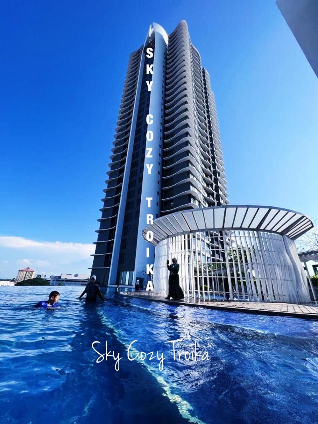 Sky Cozy Troika Residence, 1 Bedroom 4-6 Pax, 2 Bedrooms 6-8 Pax, Pool Vew, Sky & City View, Free Parking, Pool, Unlimited Wifi & Netflix Kota Bharu Bagian luar foto